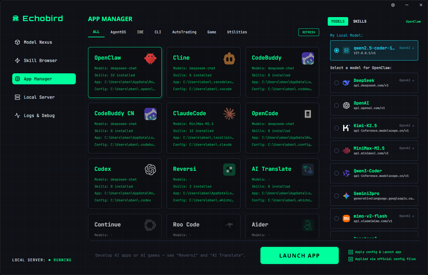Echobird App Manager